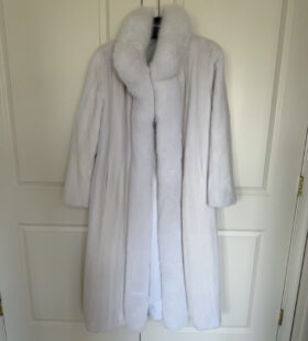 USED Mink with Fox Trim Plus Size