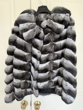 USED Chinchilla Jacket Plus Size