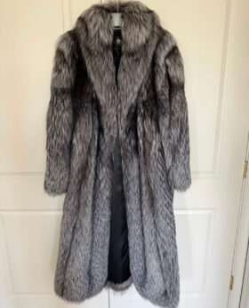 USED Fox Coat Plus Size